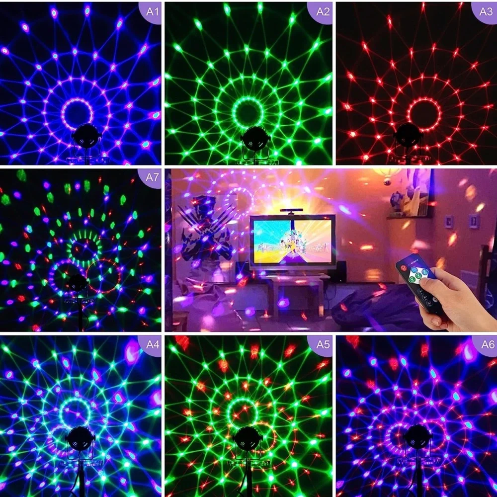 Strobe Lights for Parties,Sound Activated Disco Ball Lights with Remote,2 Packs